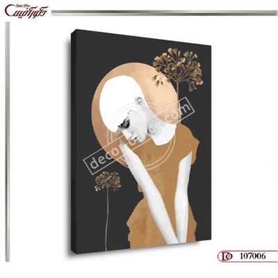 تابلو دیواری چهره مدرن R7006 