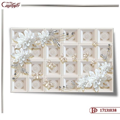کاغذ دیواری سه بعدی گل 1038