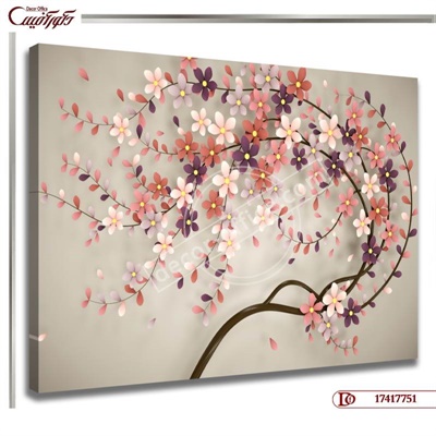 تابلو دیواری گل R7751
