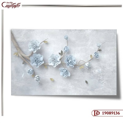 کاغذ دیواری سه بعدی گل 9136