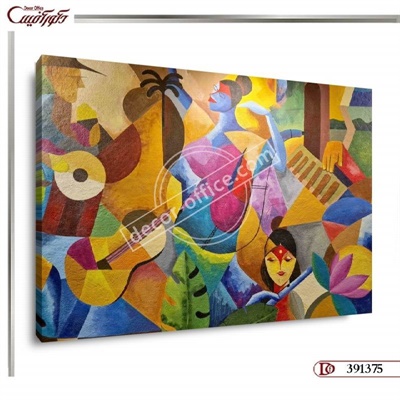 تابلو مدرن سبک کوبیسم R0257