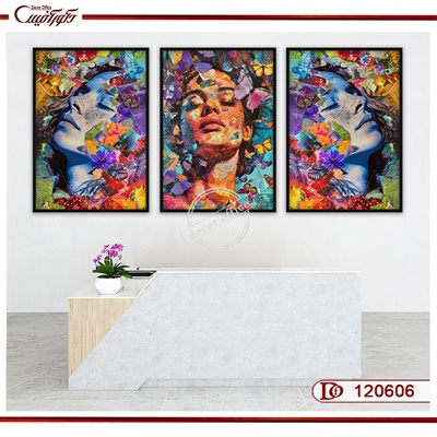 تابلو ست گرافیکی آرایشگاه زنانه L120606