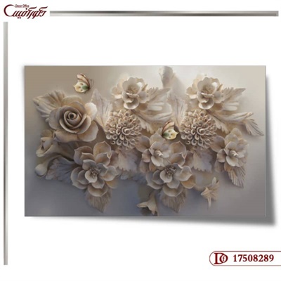 کاغذ دیواری سه بعدی گل 8289